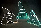 Acrylic Shark Tooth Trophies